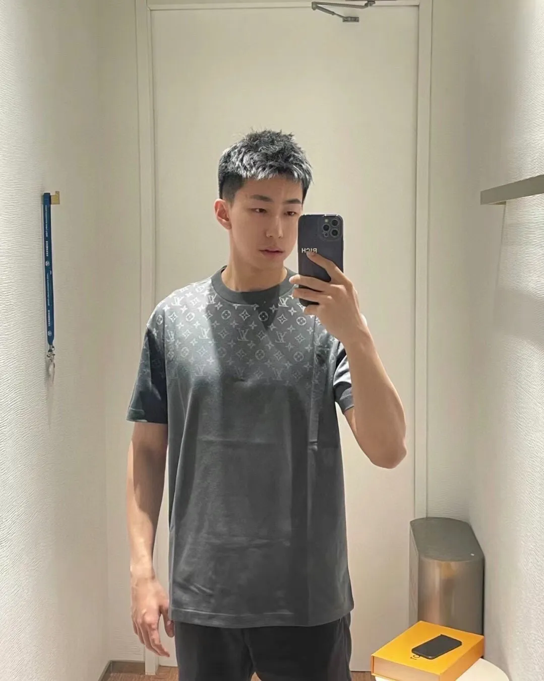 Louis Vuitton/Louis Vuitton 24ss presbyopic gradient printed short sleeves